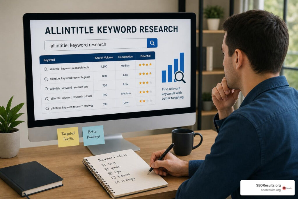 The Allintitle Search Tool: Your Secret Weapon for Finding Golden Keywords allintitle keyword research