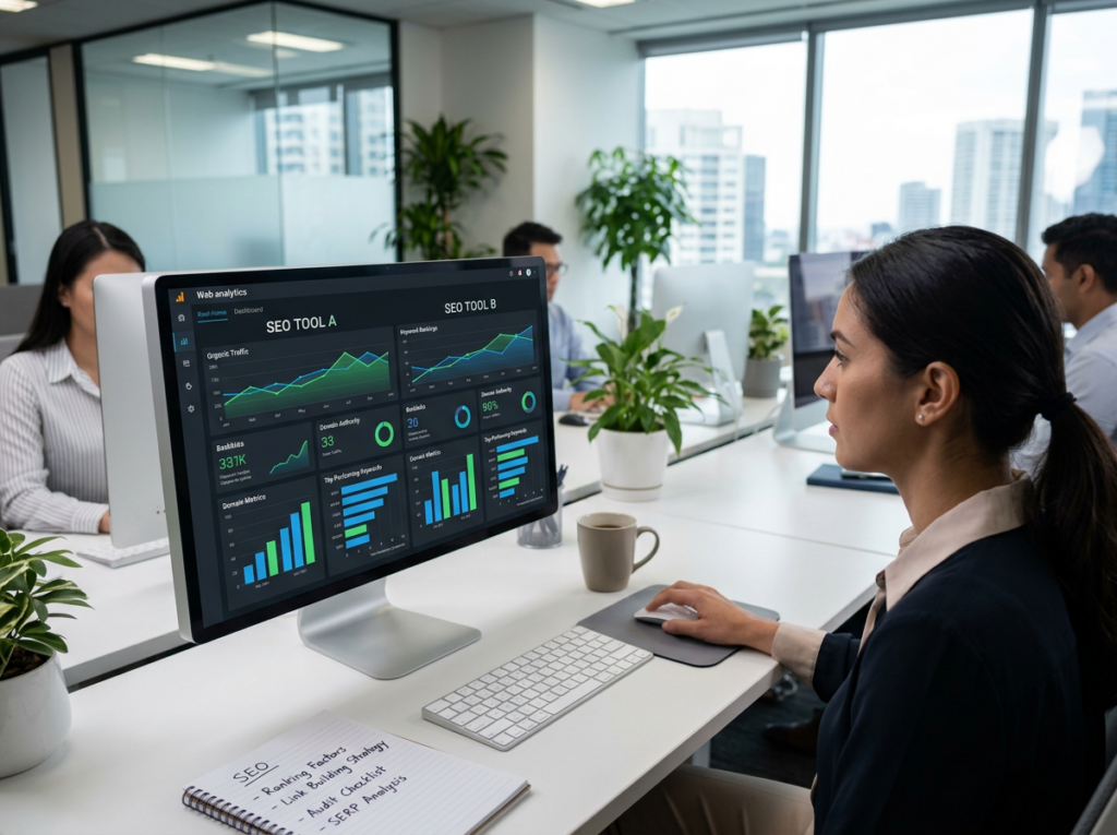 ahrefs and semrush dashboards comparison